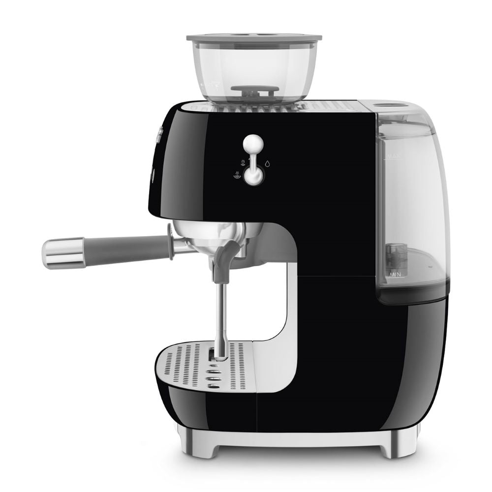 Smeg 50's Style Retro EGF03BLUK Espresso Coffee Machine - Black