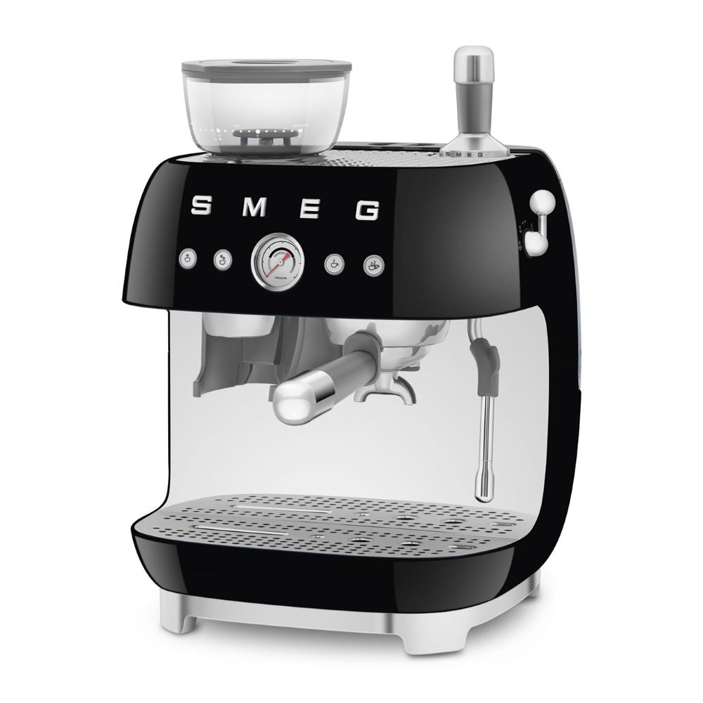 Smeg 50's Style Retro EGF03BLUK Espresso Coffee Machine - Black