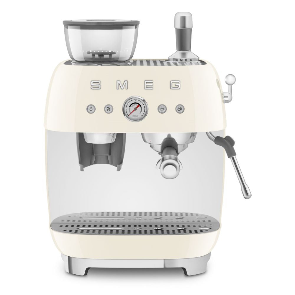 Smeg 50's Style Retro EGF03CRUK Espresso Coffee Machine - Cream