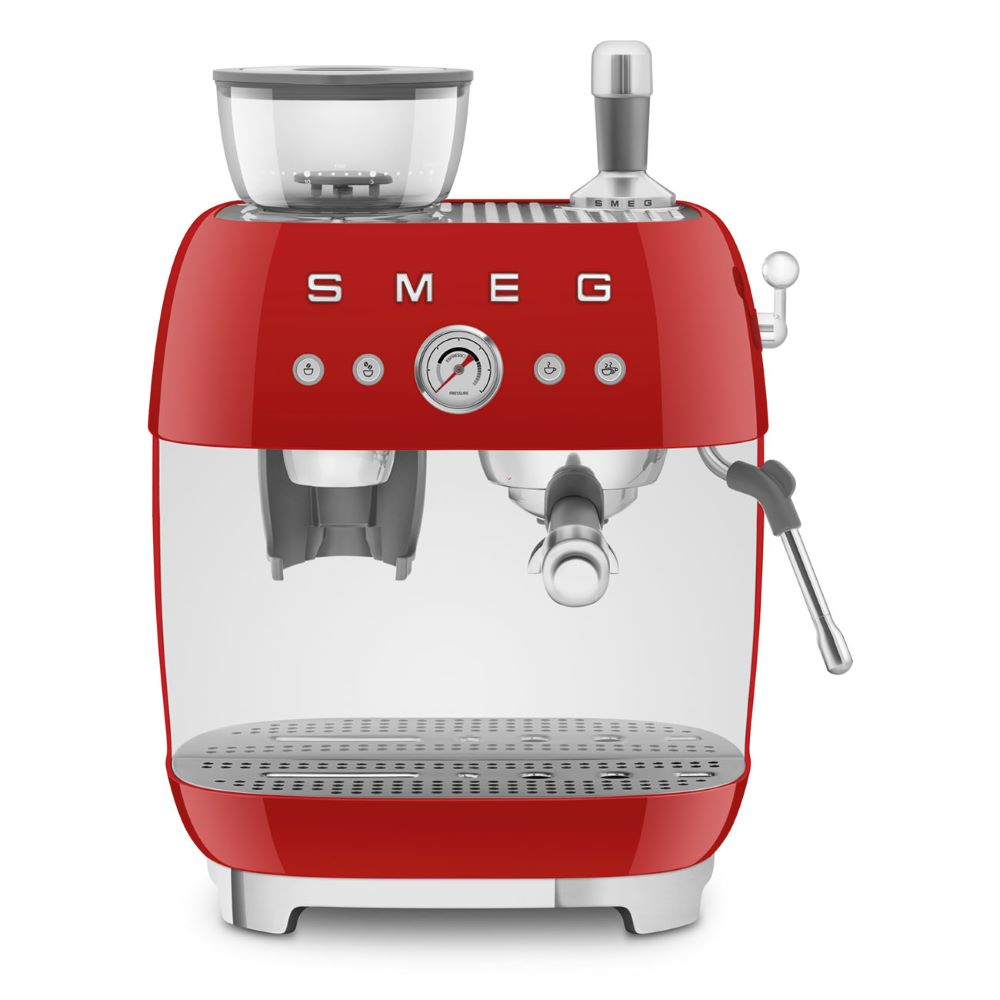 Smeg 50's Style Retro EGF03RDUK Espresso Coffee Machine - Red