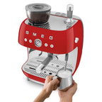 Smeg 50's Style Retro EGF03RDUK Espresso Coffee Machine - Red