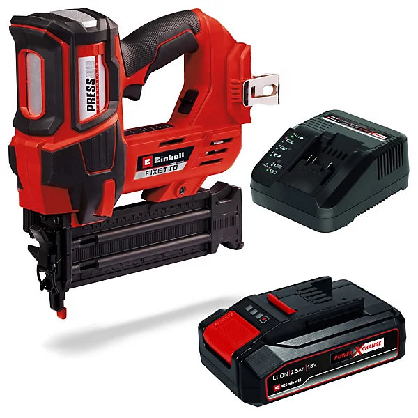 Einhell FIXETTO 18/50 N Power X-Change Nailer18V With 1 x 2.5Ah Battery