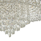 Eitan 12 Light Beaded Flush Clear and Polished Chrome<br>Crystal