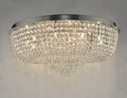 Eitan 12 Light Beaded Flush Clear and Polished Chrome<br>Crystal