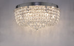 Eitan 9 Light Beaded Flush Clear and Polished Chrome<br>Crystal