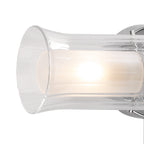 Elba Bathroom 2 Light Wall Light Polished Chrome Glass IP44Polished Chrome