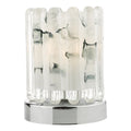Elf Touch Table Lamp Polished Chrome With Ribbed Glass<br>Polished Chrome