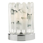Elf Touch Table Lamp Polished Chrome With Ribbed Glass<br>Polished Chrome