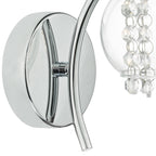 Elma Wall Light Polished Chrome & Glass<br>Polished Chrome