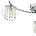 Elma 3 Light Semi Flush Polished Chrome Glass<br>Polished Chrome