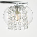 Elma 3 Light Semi Flush Polished Chrome Glass<br>Polished Chrome