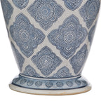 Ely Table Lamp Blue/White Base Only<br>Blue Ceramic