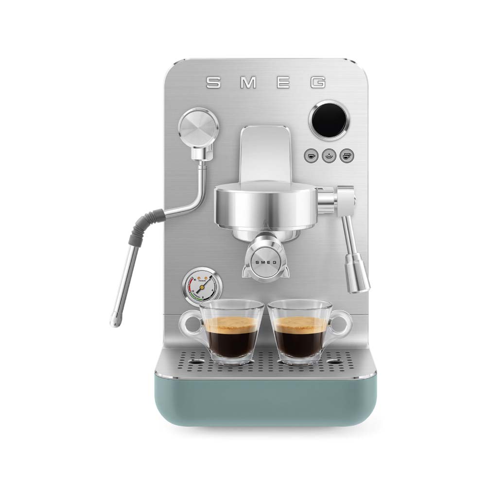 Smeg EMC02EGMUK Mini Pro Espresso Coffee Machine in Emerald Green