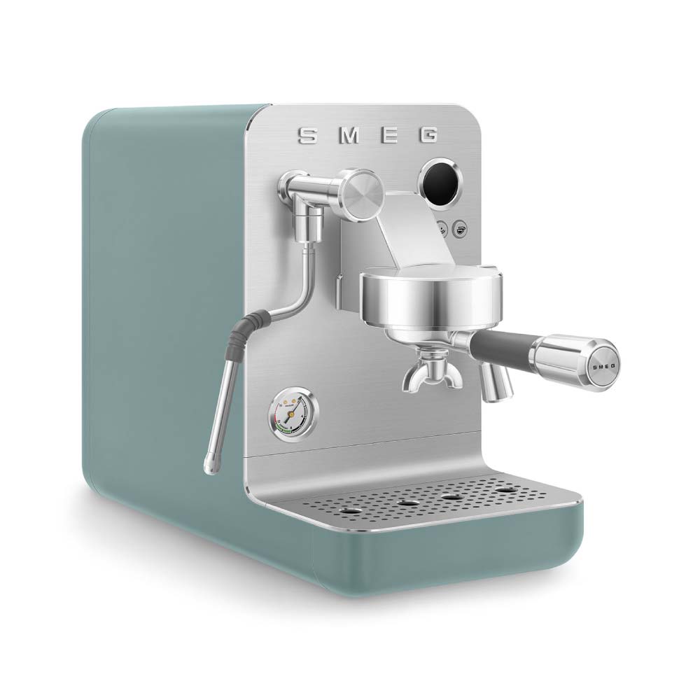 Smeg EMC02EGMUK Mini Pro Espresso Coffee Machine in Emerald Green