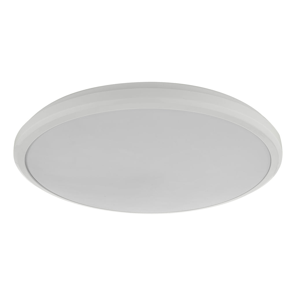 Emmett Bathroom Flush White Acrylic IP44 LED White