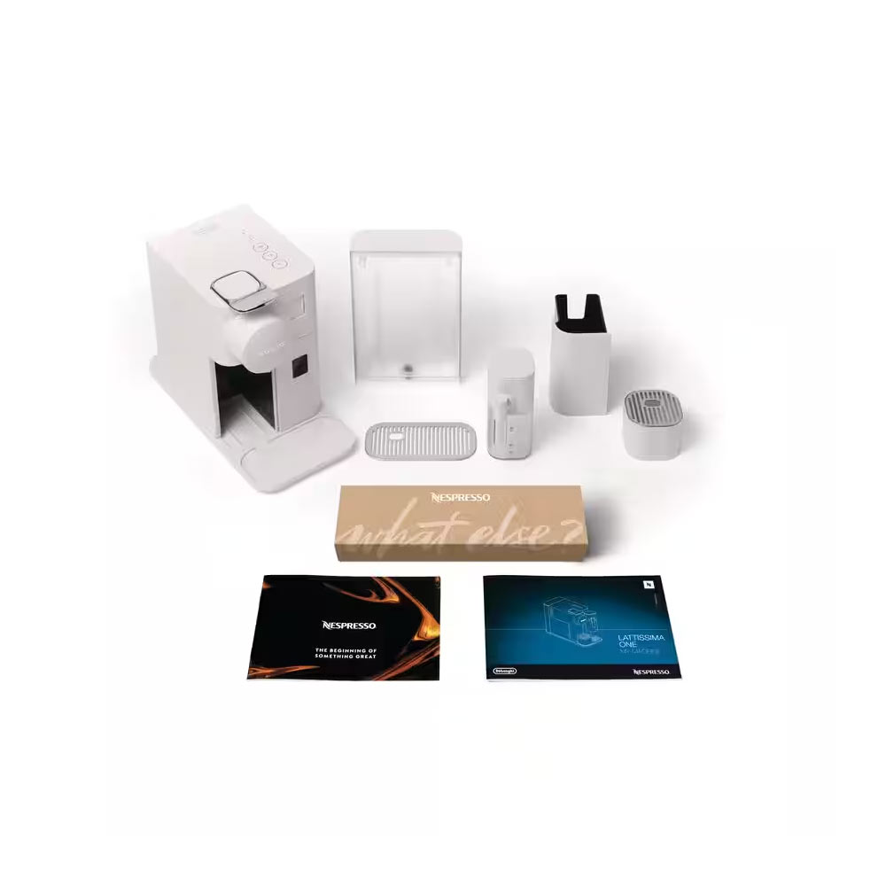 Delonghi EN510.W Nespresso Lattissima One Capsule Coffee Machine with Milk Frothing - White