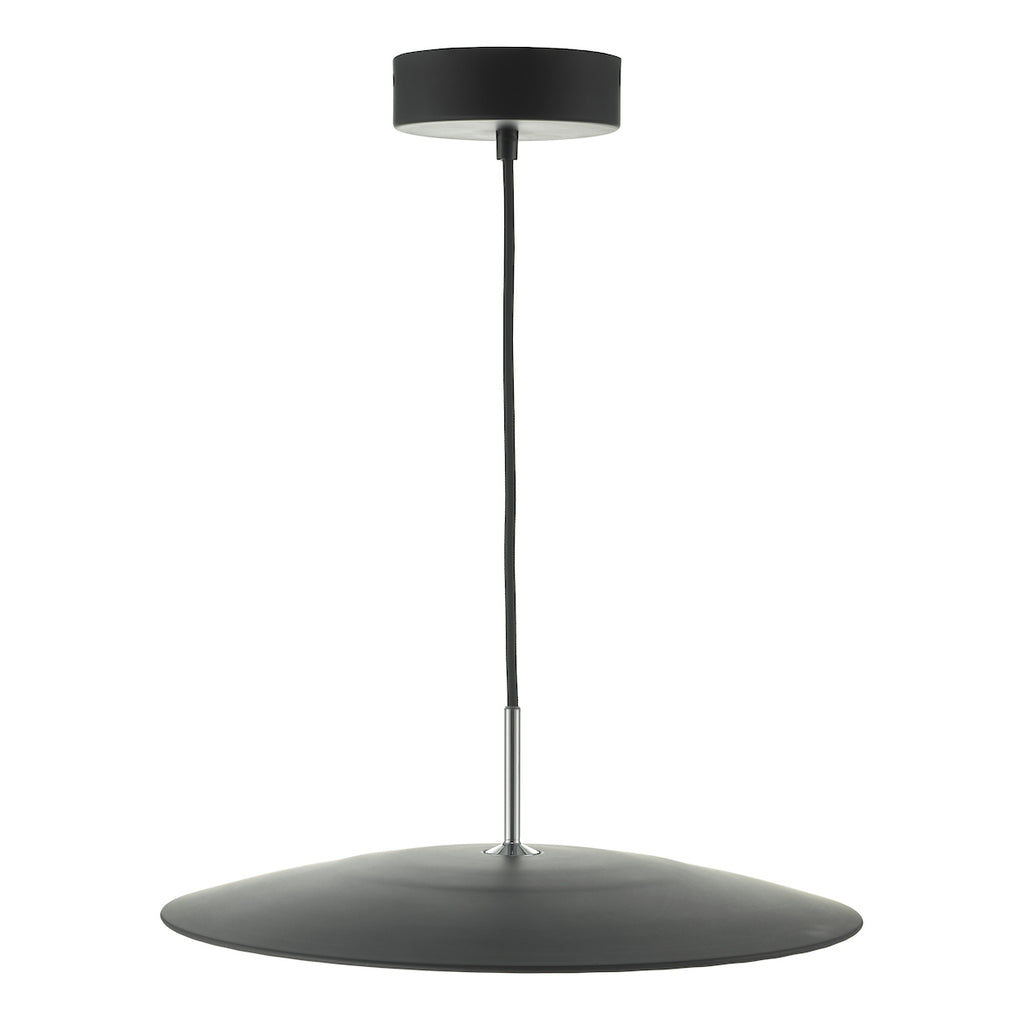 Enoch Pendant Matt Black & Stainless Steel LED<br>Matt Black
