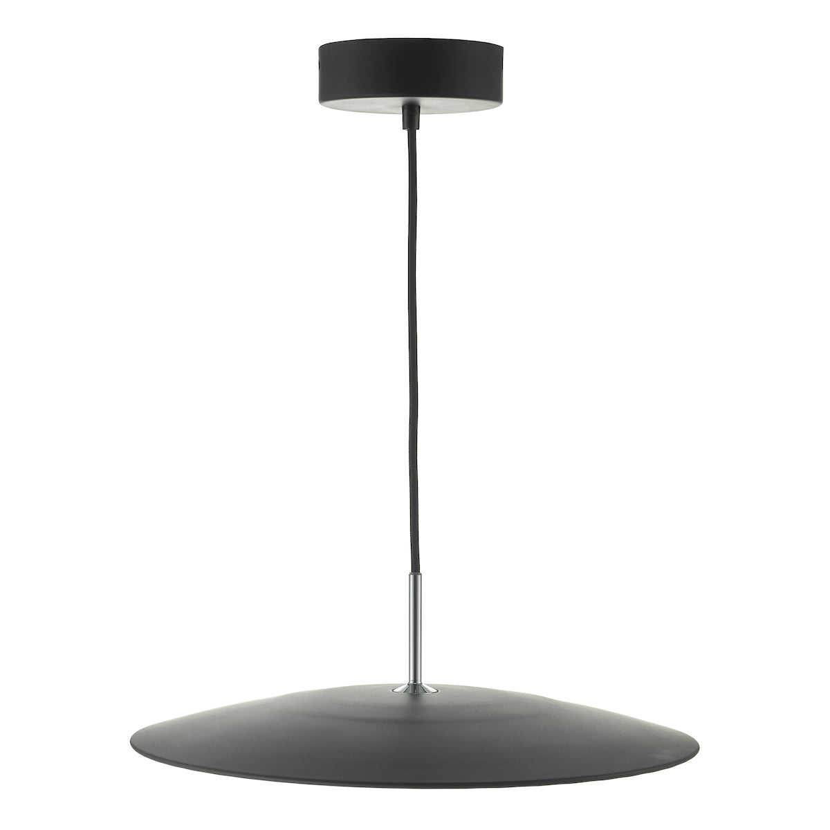 Enoch Pendant Matt Black & Stainless Steel LED<br>Matt Black