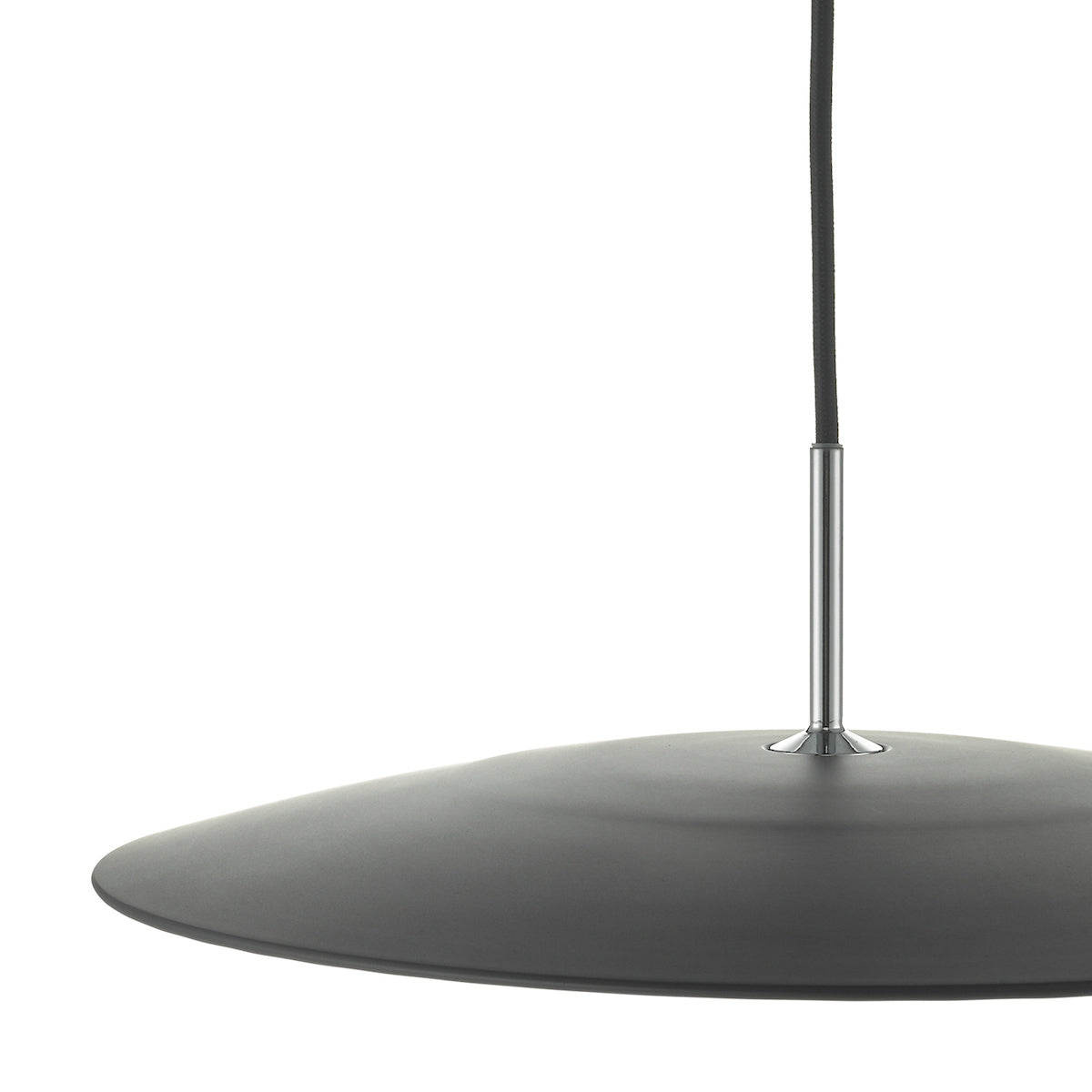 Enoch Pendant Matt Black & Stainless Steel LED<br>Matt Black