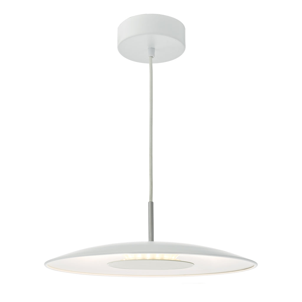 Enoch Pendant White Stainless Steel LED<br>Matt White
