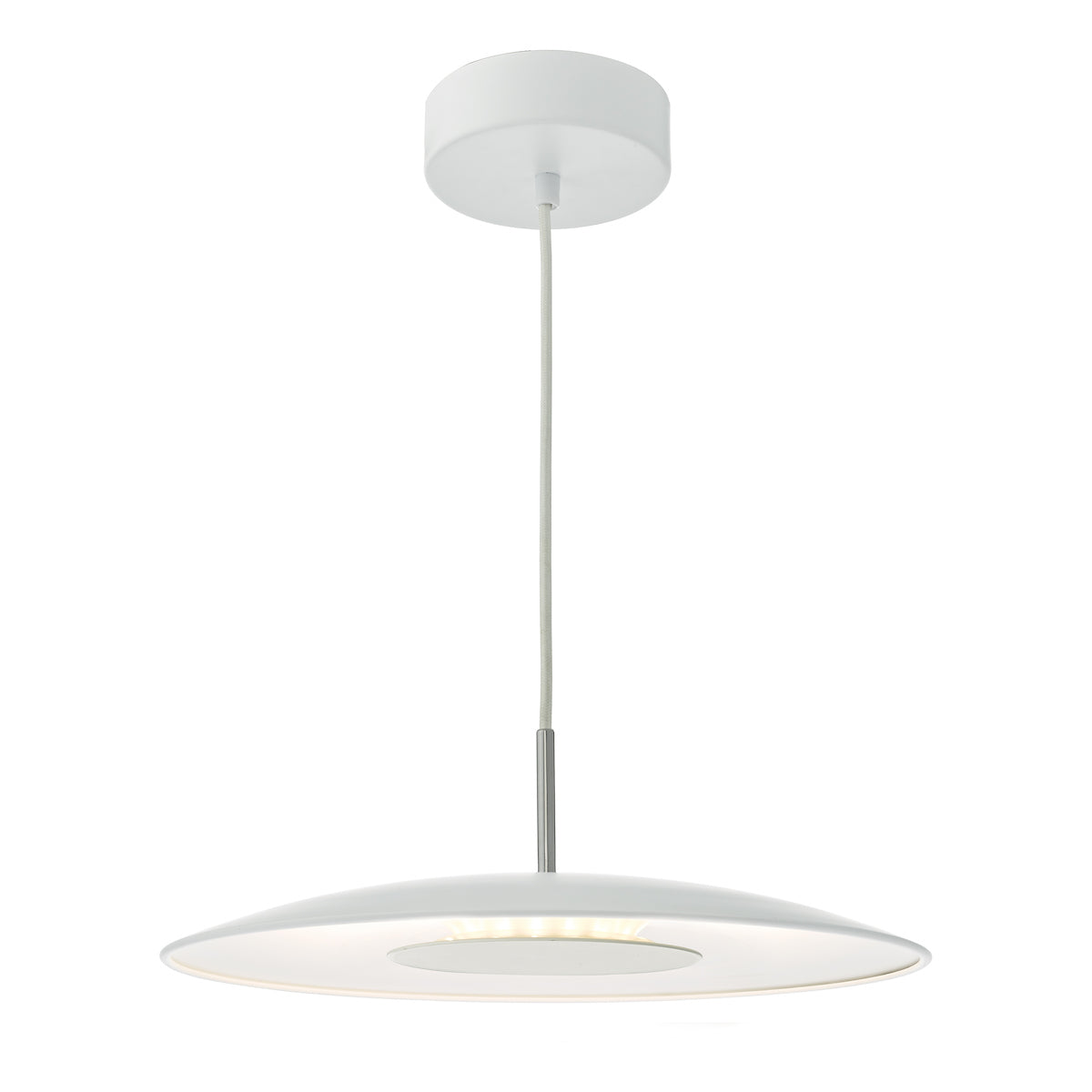 Enoch Pendant White Stainless Steel LED<br>Matt White