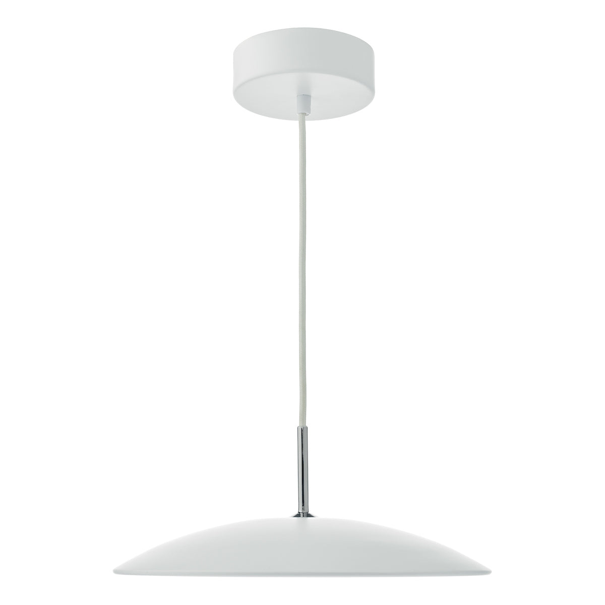 Enoch Pendant White Stainless Steel LED<br>Matt White