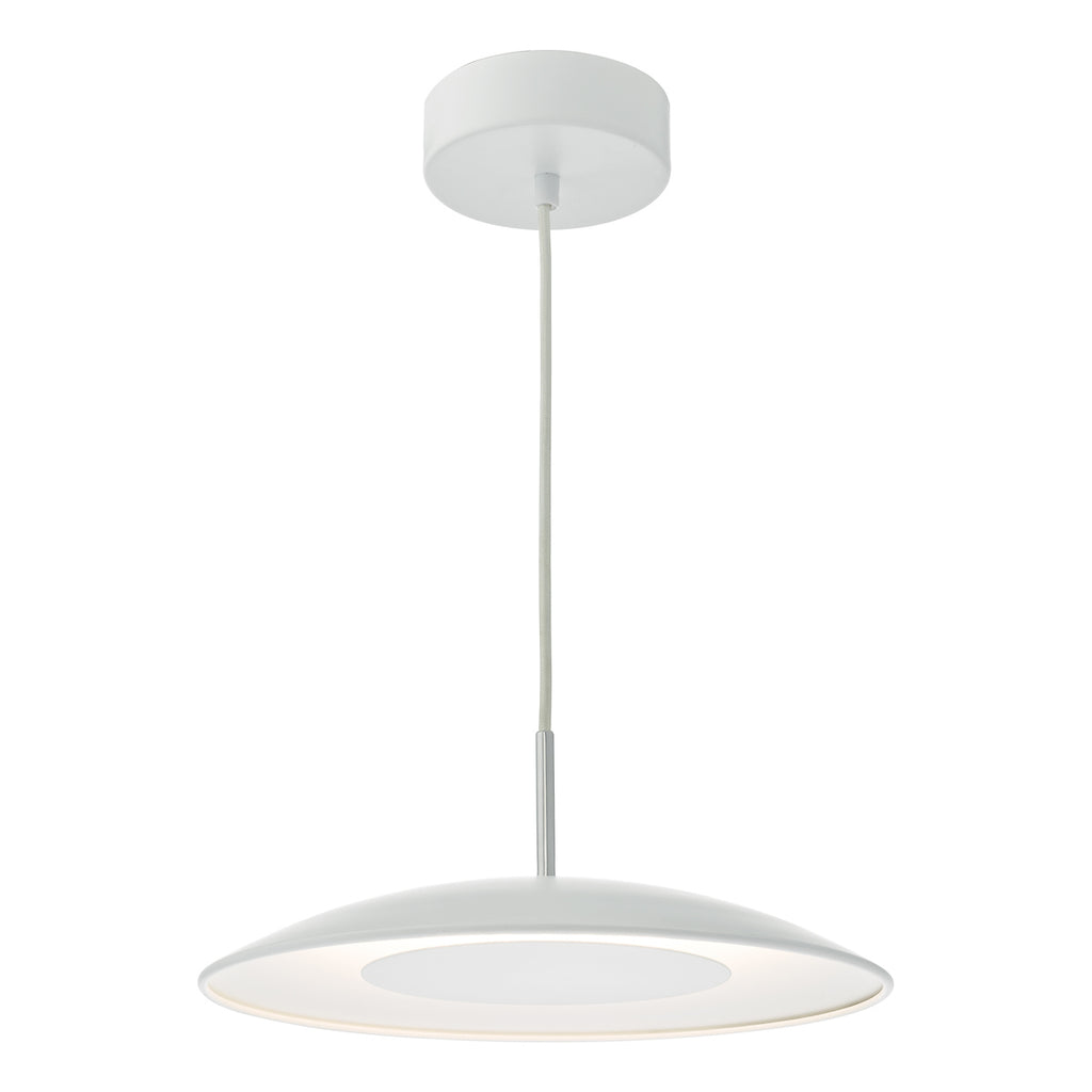 Enoch Pendant White Stainless Steel LED<br>Matt White