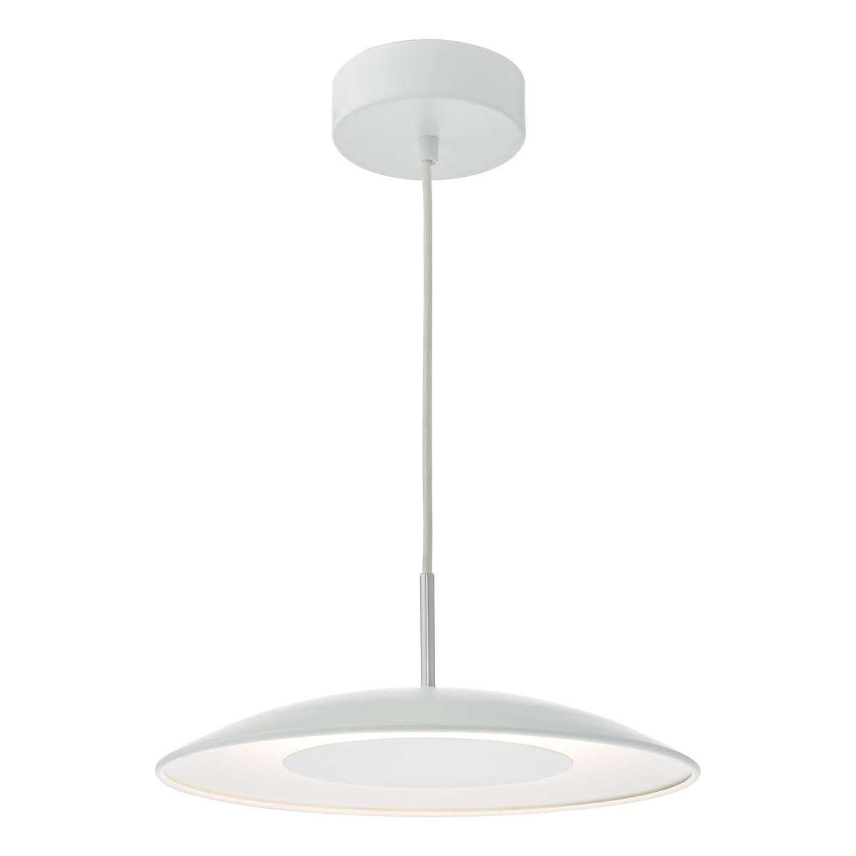 Enoch Pendant White Stainless Steel LED<br>Matt White