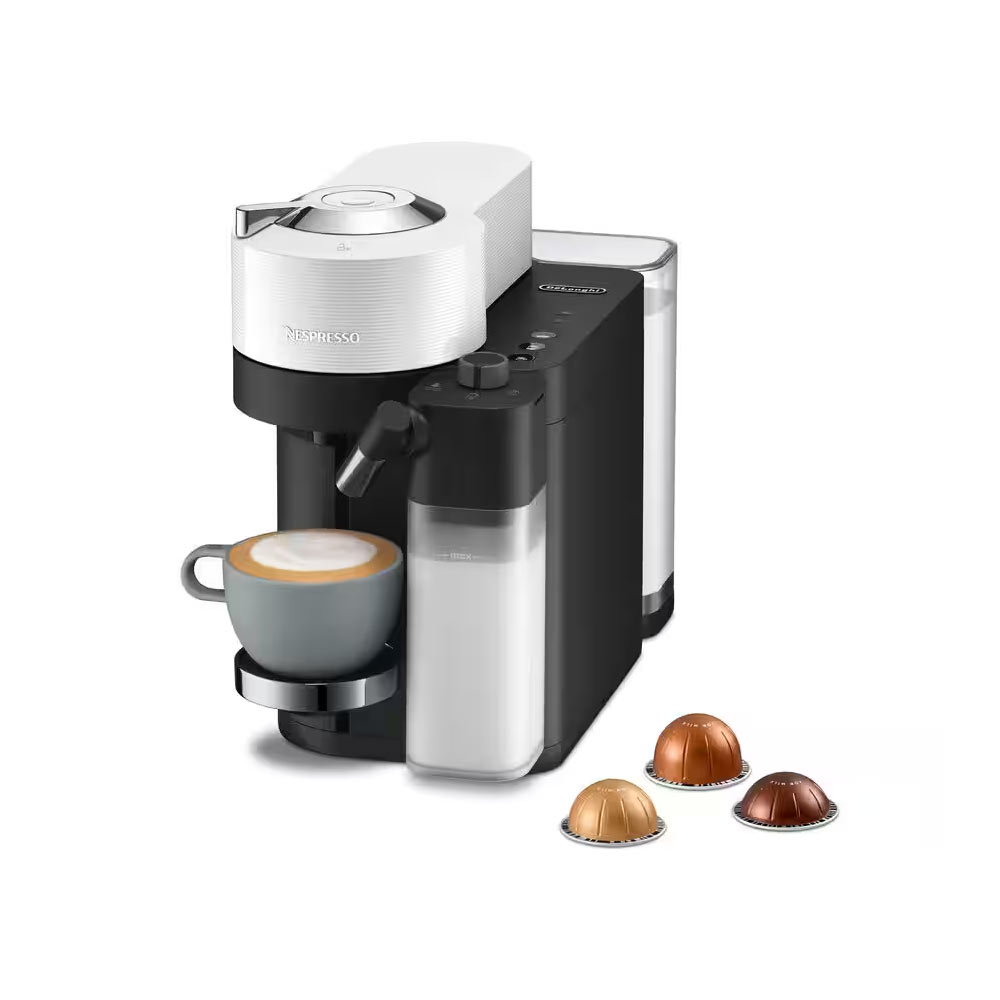 Delonghi ENV300.W Nespresso Vertuo Lattissima Capsule Coffee Machine with Milk Frothing - White