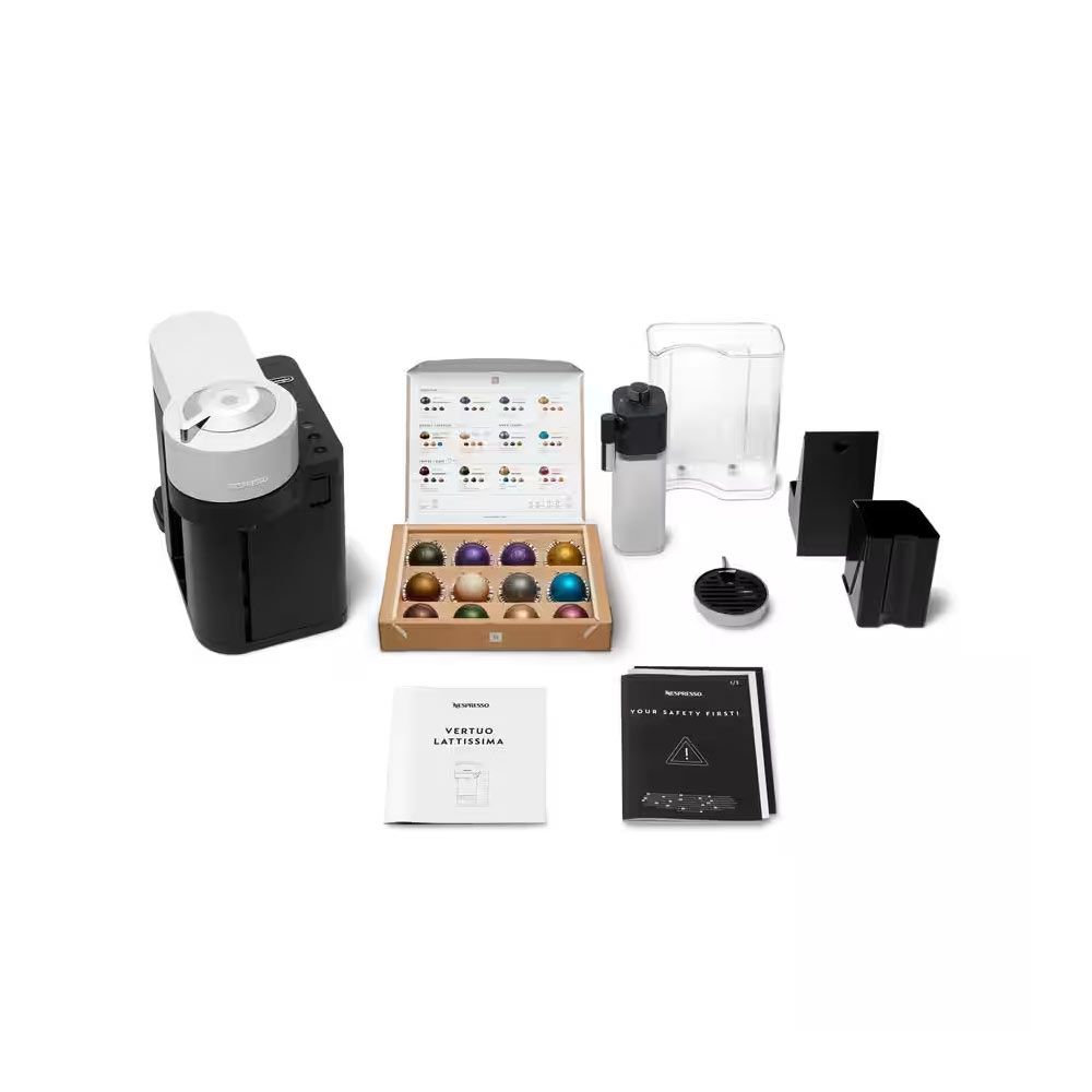 Delonghi ENV300.W Nespresso Vertuo Lattissima Capsule Coffee Machine with Milk Frothing - White