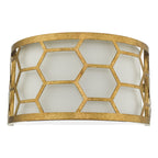 Epstein 1 Light Wall Light Gold & Ivory<br>Distressed Gold Leaf