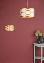 Epstein 1 Light Wall Light Gold & Ivory<br>Distressed Gold Leaf