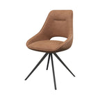 Cerutti Swivel Dining Chair Tan - Pair