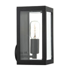 Era Outdoor Wall Light Black Glass IP44<br>Matt Black