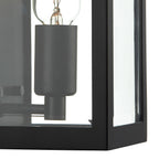 Era Outdoor Wall Light Black Glass IP44<br>Matt Black