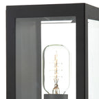 Era Outdoor Wall Light Black Glass IP44<br>Matt Black