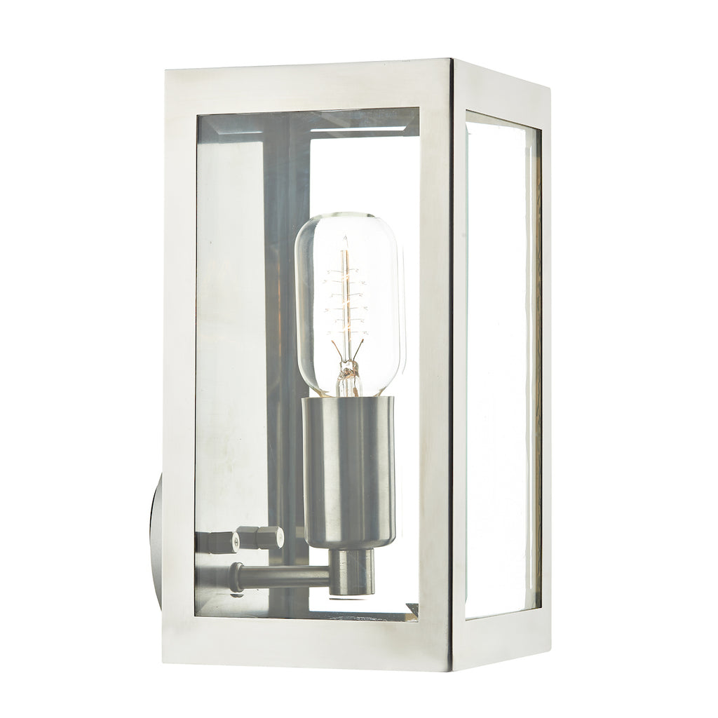 Era Outdoor Wall Light Stainless Steel Glass IP44<br>Polished Stainless Steel
