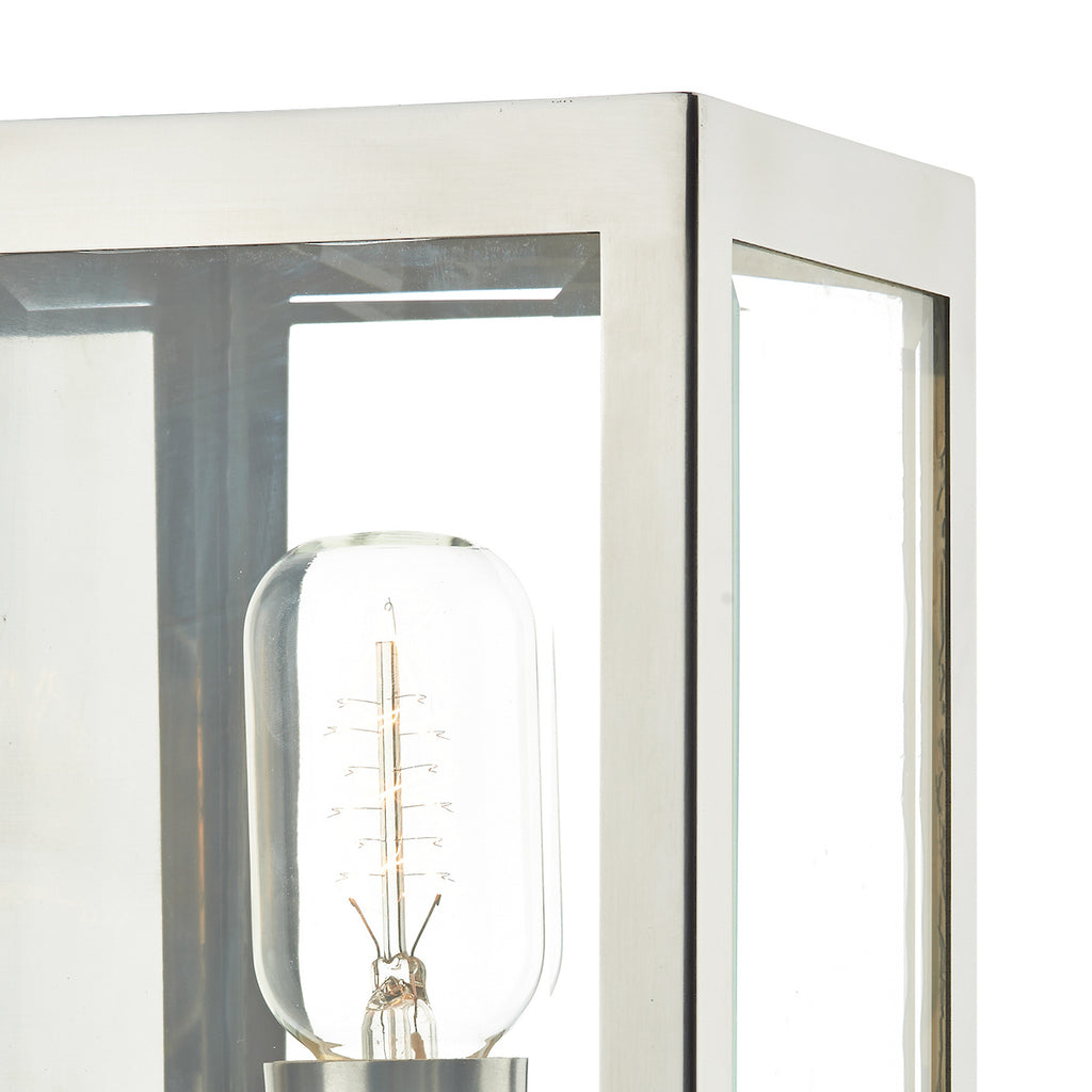Era Outdoor Wall Light Stainless Steel Glass IP44<br>Polished Stainless Steel