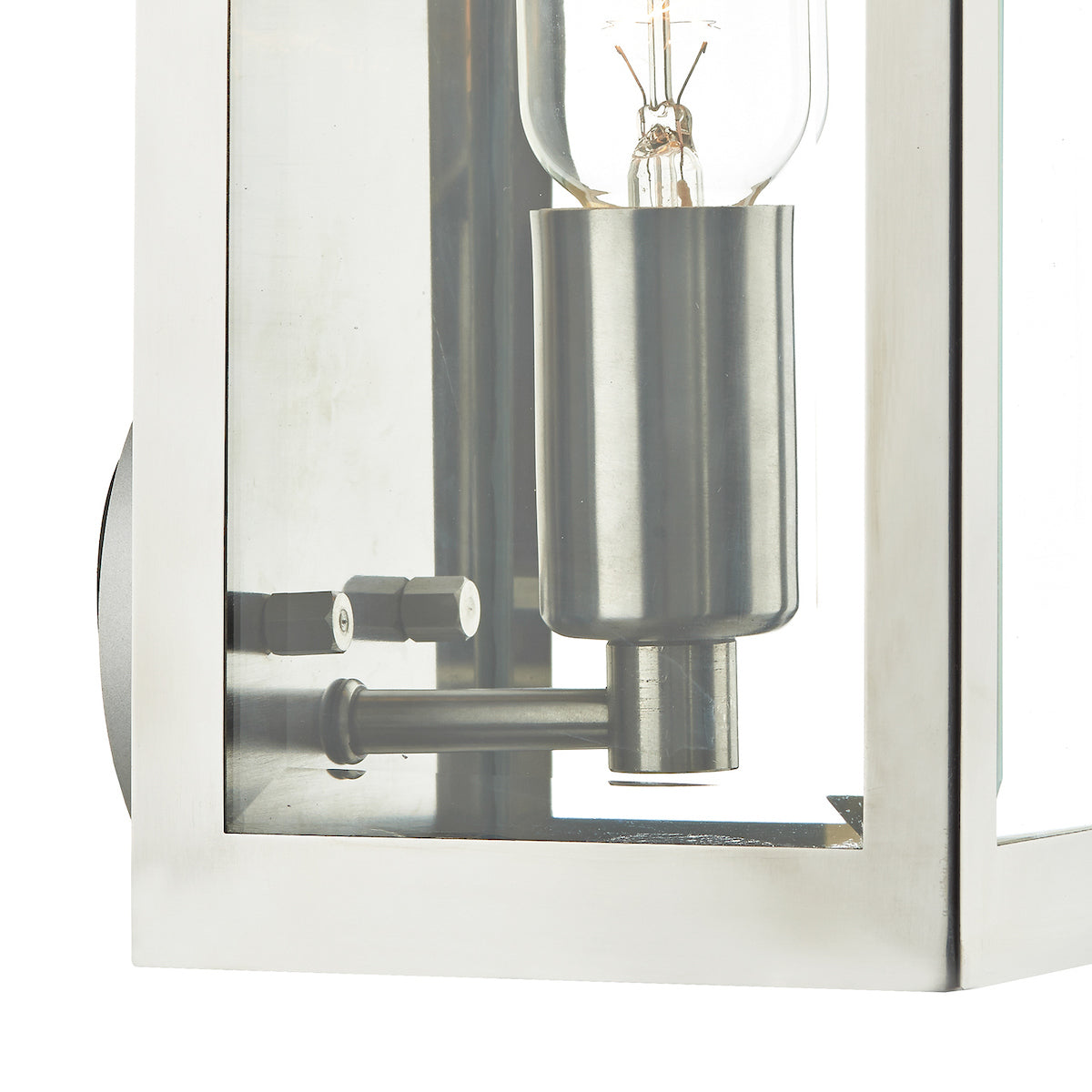 Era Outdoor Wall Light Stainless Steel Glass IP44<br>Polished Stainless Steel