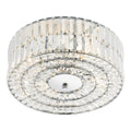 Errol Crystal Semi Flush Fitting Polished Chrome<br>Crystal