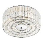 Errol Crystal Semi Flush Fitting Polished Chrome<br>Crystal
