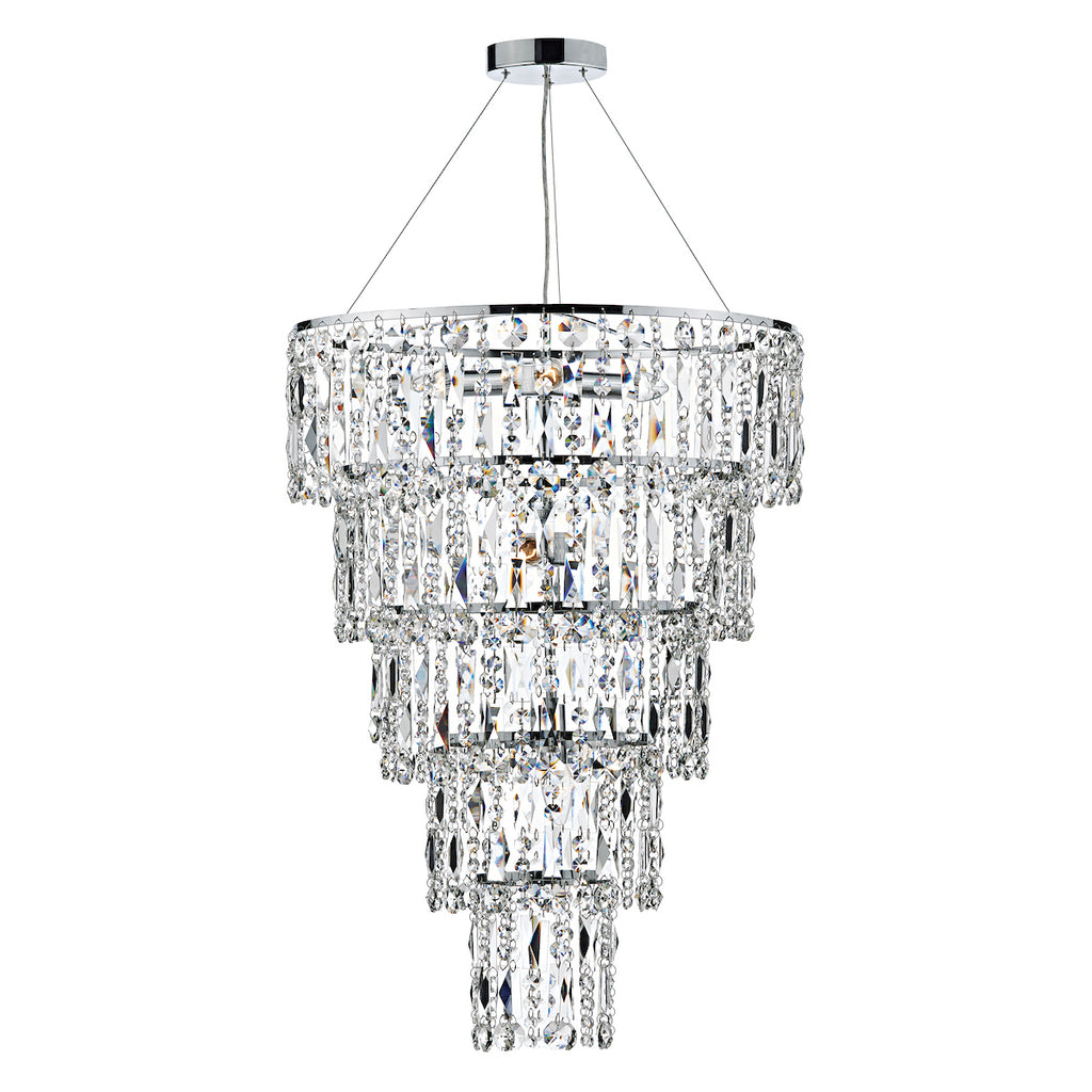 Escala 6 Light Round Crystal Pendant<br>Crystal