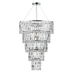 Escala 6 Light Round Crystal Pendant<br>Crystal