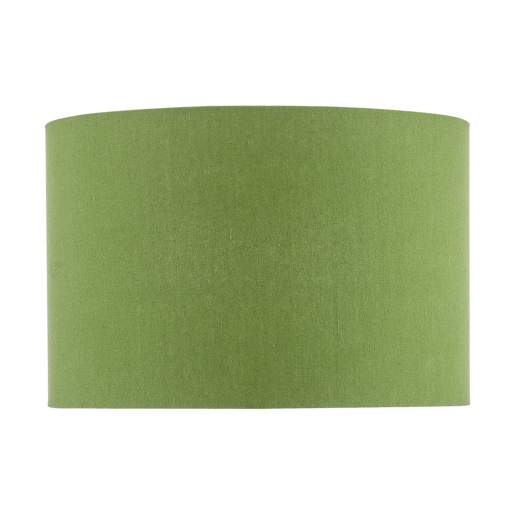Etzel Green Linen Drum Shade 30cm<br>Green