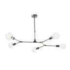 Euphemia 5 Light Pendant Black<br>Satin Black