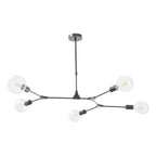 Euphemia 5 Light Pendant Black<br>Satin Black