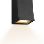 Exeter Outdoor 2 Light Wall Light Dark Grey IP44 LED<br>Matt Grey