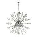 Exodus 8 Light Pendant Polished Chrome Crystal<br>Polished Chrome