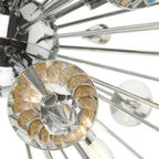 Exodus 8 Light Pendant Polished Chrome Crystal<br>Polished Chrome