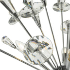 Exodus 8 Light Pendant Polished Chrome Crystal<br>Polished Chrome